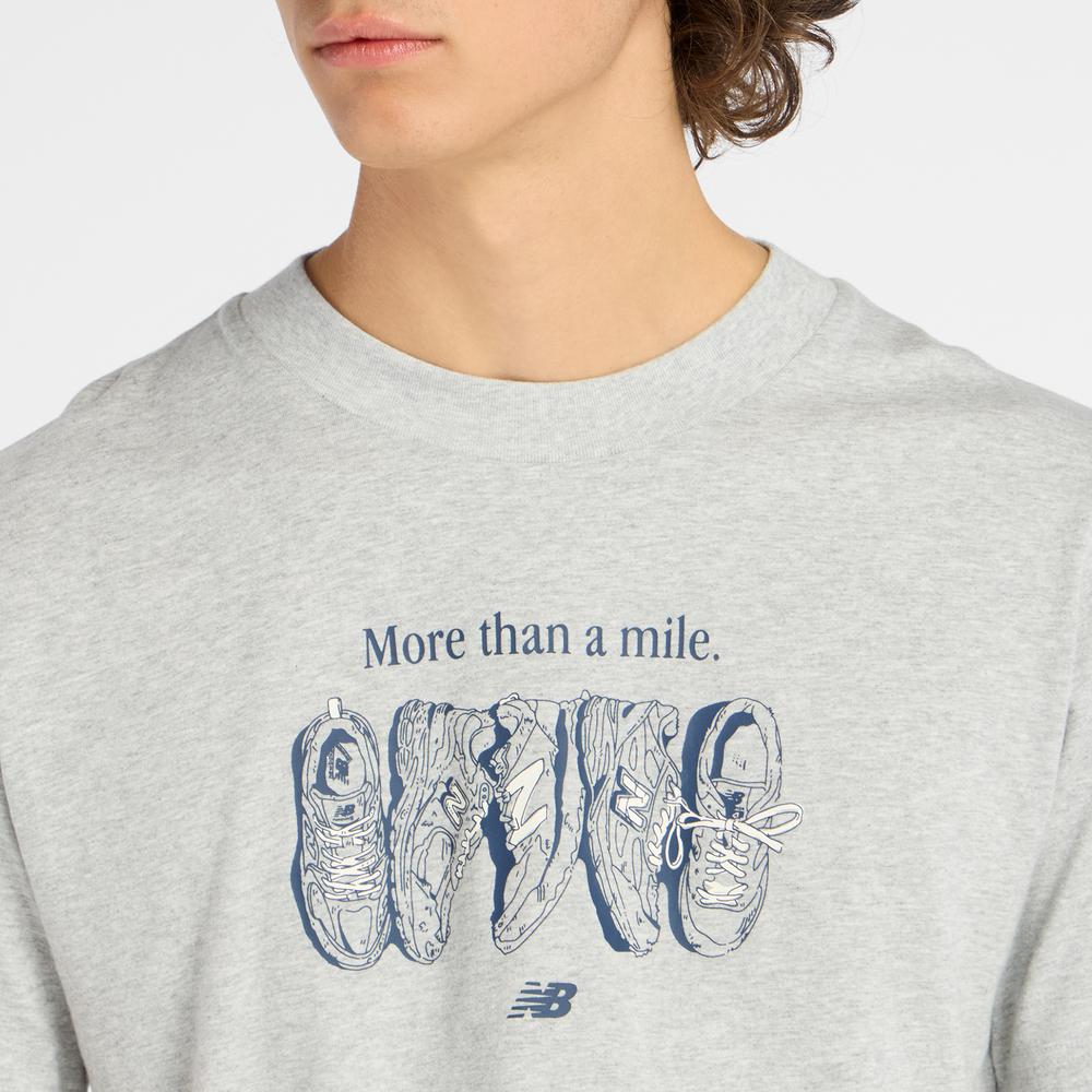 Koszulka męska New Balance MT61778SAG - szara