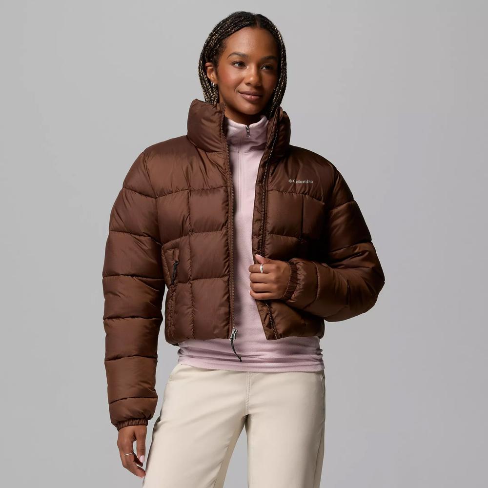 Kurtka damska Columbia Puffect III Cropped 2171241256 - brązowa