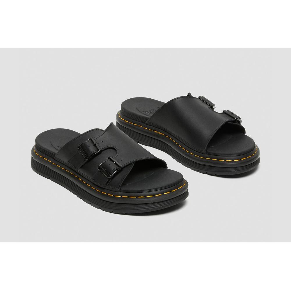 Klapki Dr Martens Dax Slip On Leather  25764001 - czarne