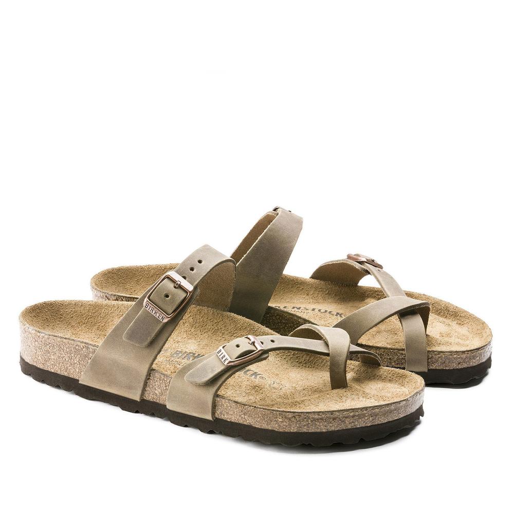 Klapki damskie Birkenstock Mayari 1011433 - brązowe
