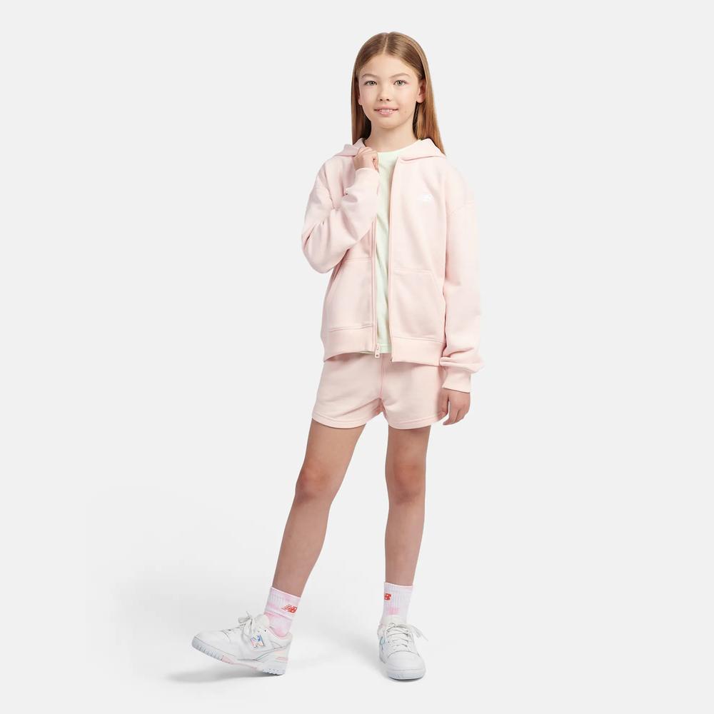 Bluza dziecięca New Balance LAKG0057PIE - różowa