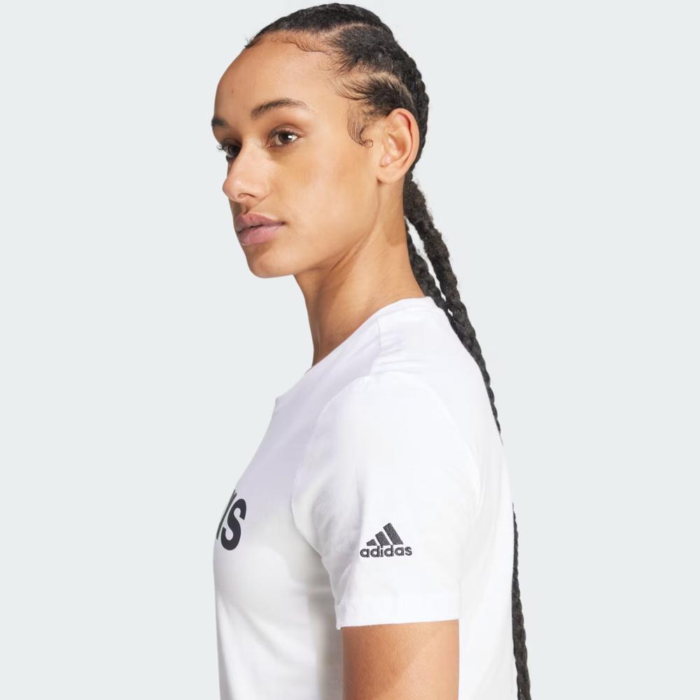 Koszulka adidas Sportswear Loungwear Essentials Slim Logo GL0768 - biała