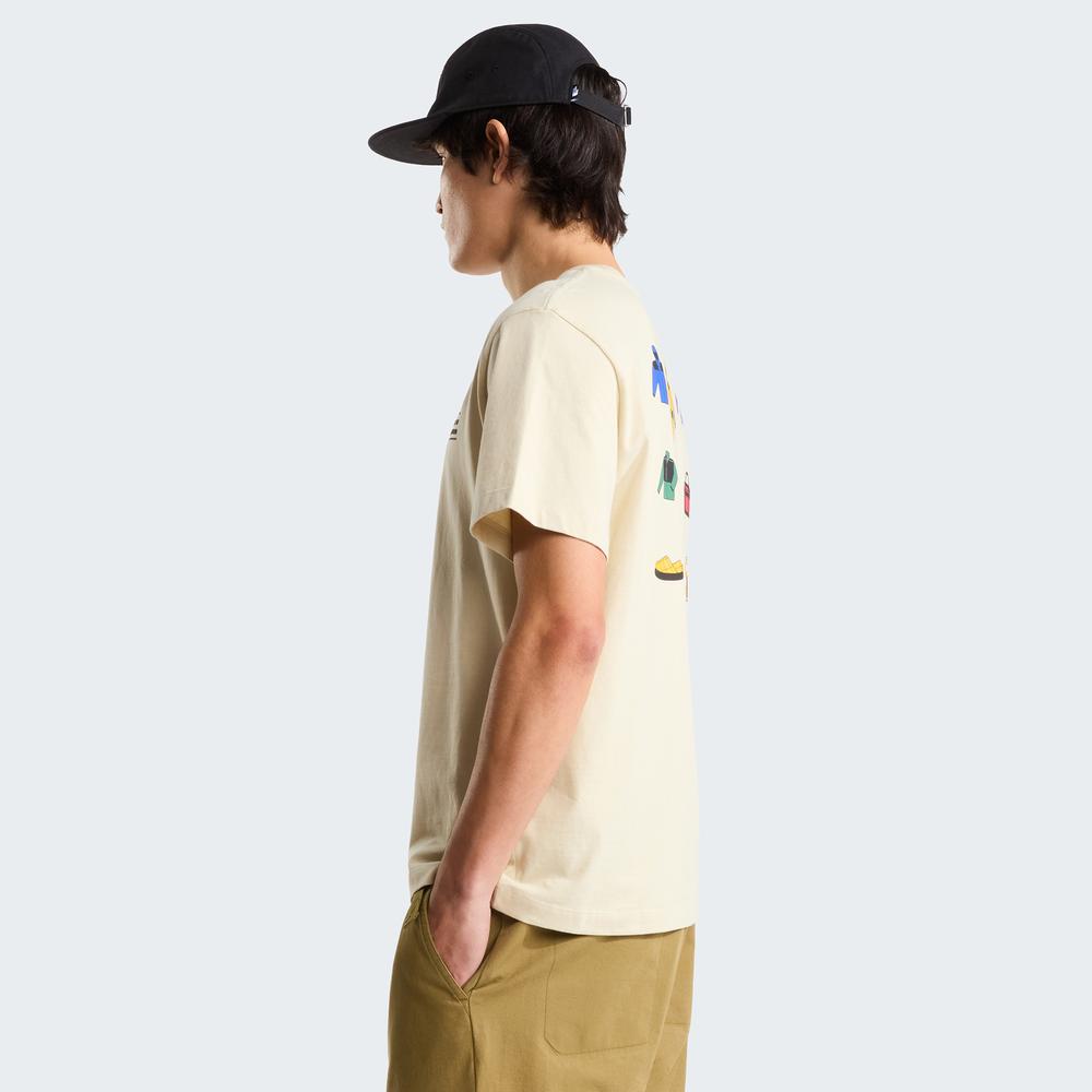 Koszulka męska The North Face Icon Celebration 0A8GASDOM1 - beżowa