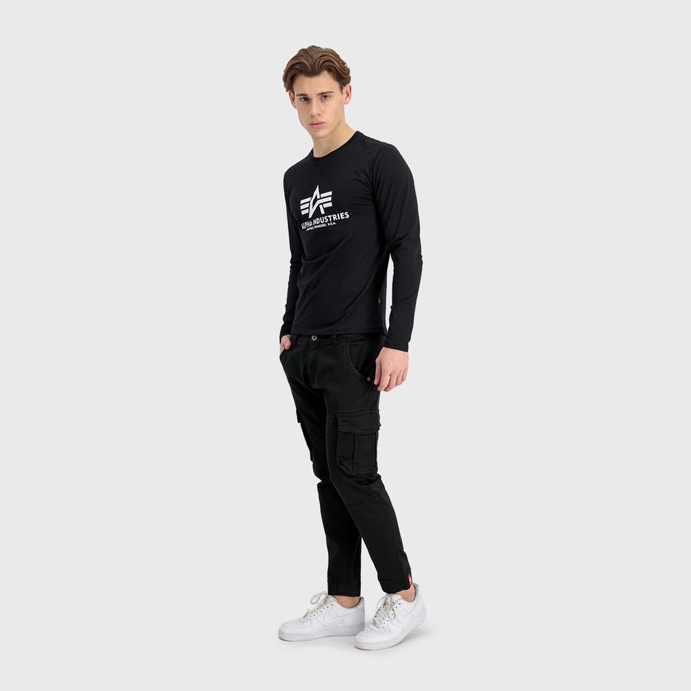 Koszulka Alpha Industries Longsleeve Basic 10051003 - czarna