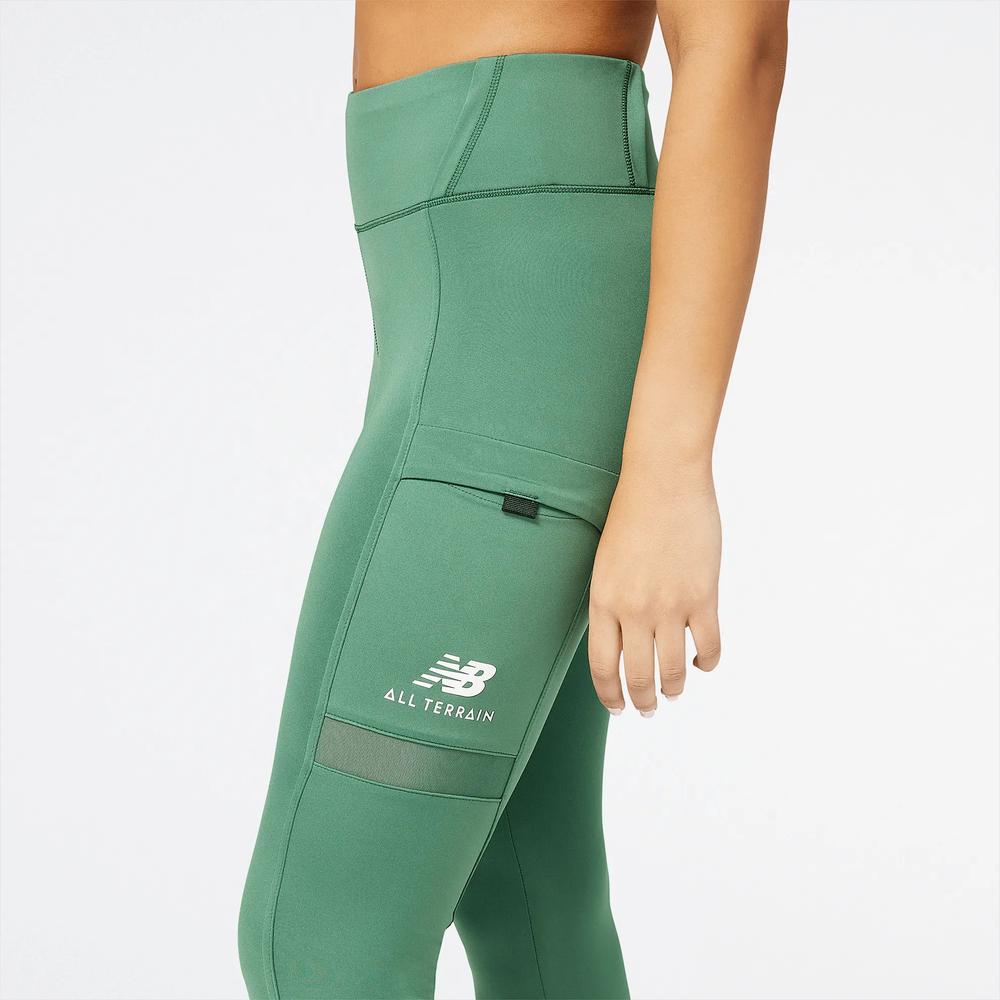 Legginsy New Balance WP21506JD - zielone