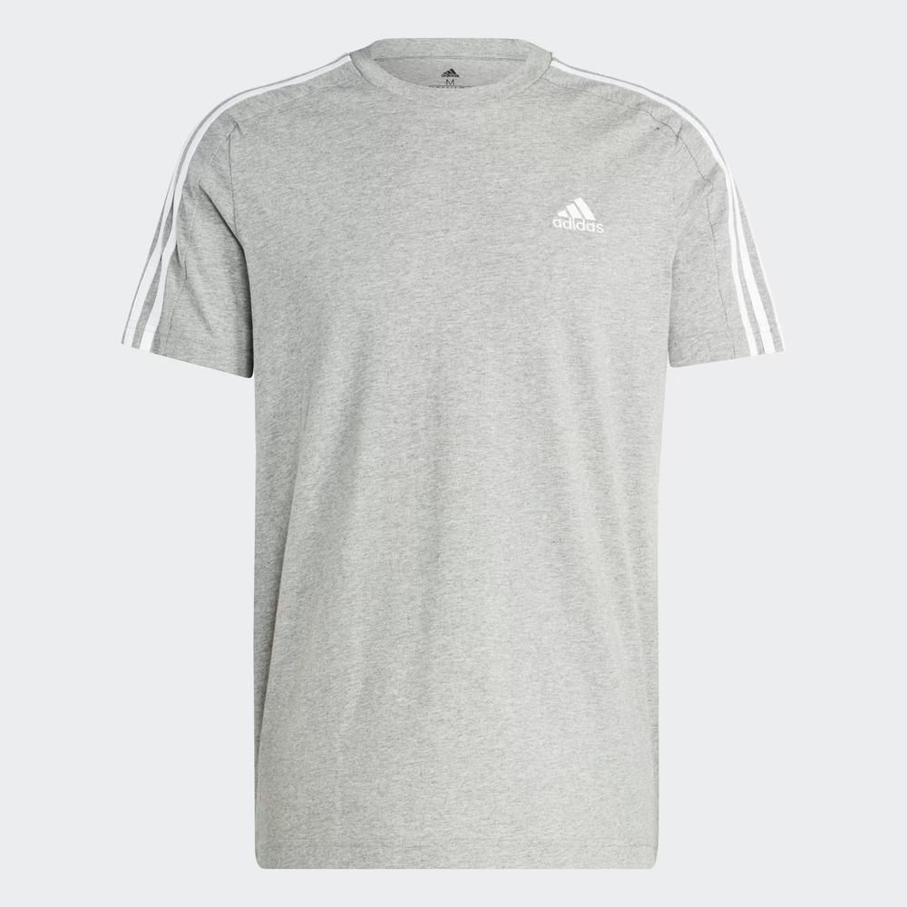 Koszulka adidas Essentials Single Jersey 3-Stripes IC9337 - szara