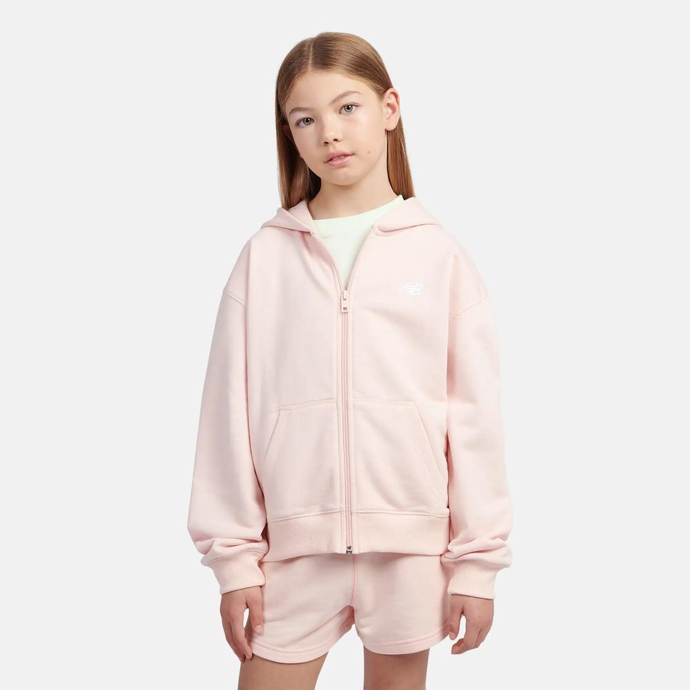 Bluza dziecięca New Balance LAKG0057PIE - różowa