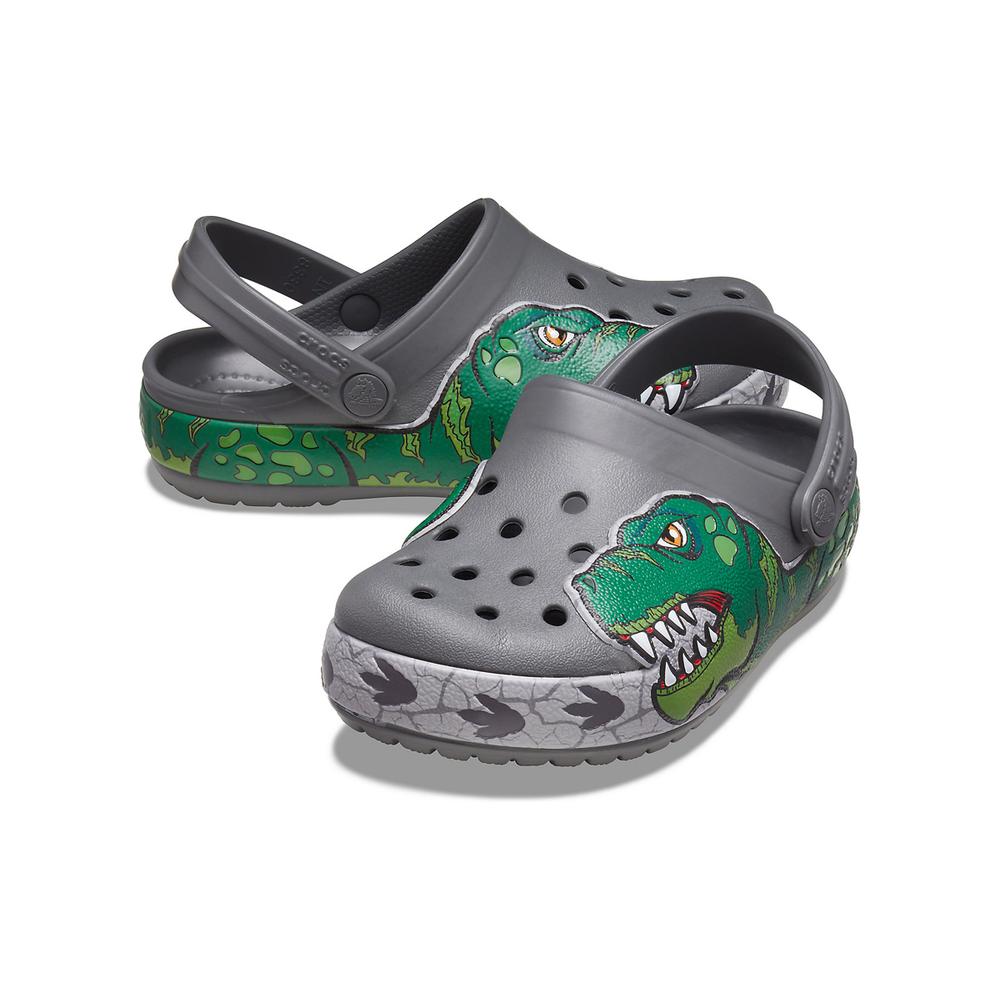 CROCS FUN LAB DINO BAND LIGHTS CLOG > 206157-0DA