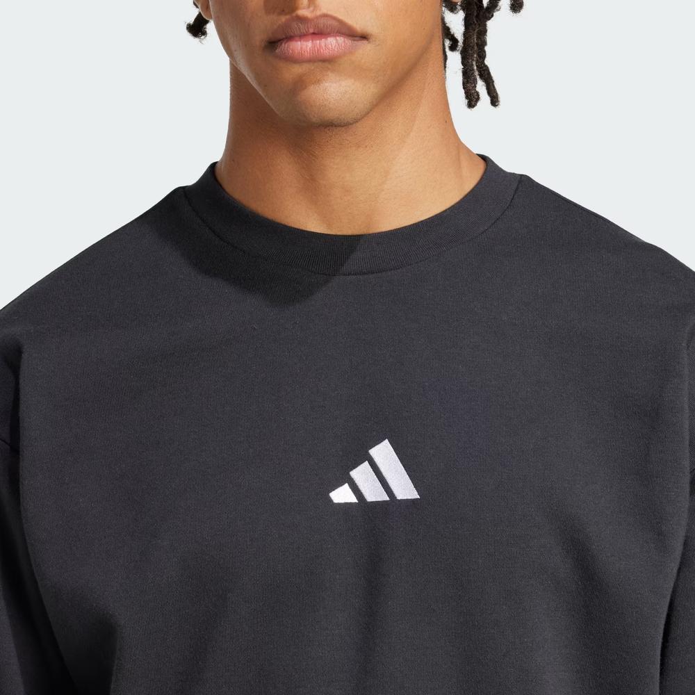 Bluza męska adidas Sportswear Essentials Feelcozy French Terry JE3837 - czarna