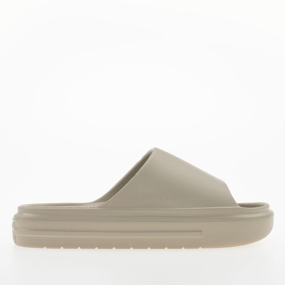 Klapki damskie Converse Essential Slide A12175C - beżowe