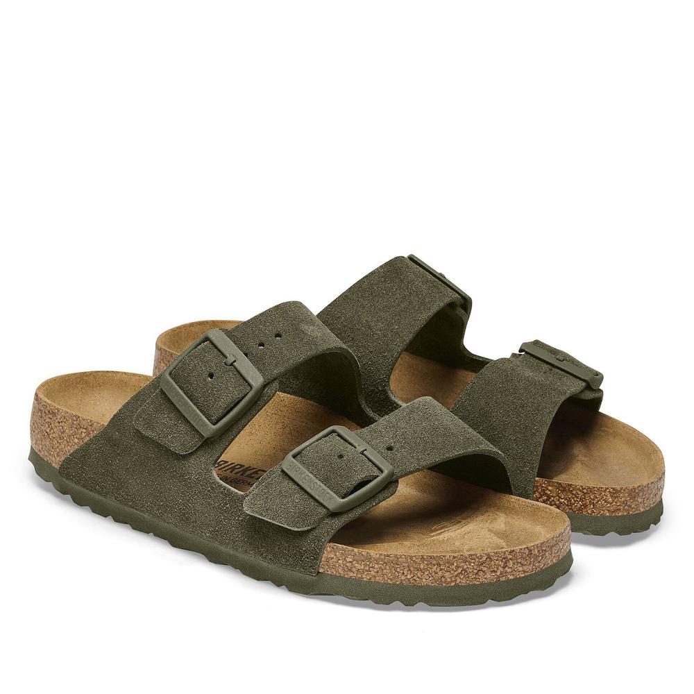 Klapki męskie Birkenstock Arizona 1025657 - zielone
