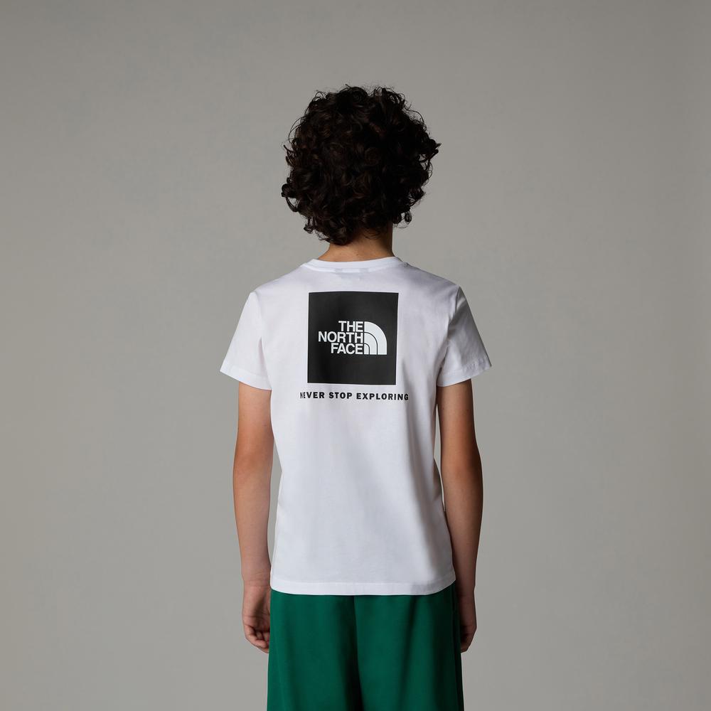 Koszulka dziecięca The North Face Redbox 0A89VTFN41 - biała