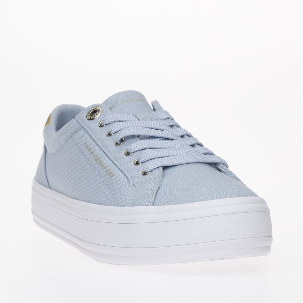 Buty Tommy Hilfiger Essential Vulc Canvas FW0FW07682-C1O - niebieskie