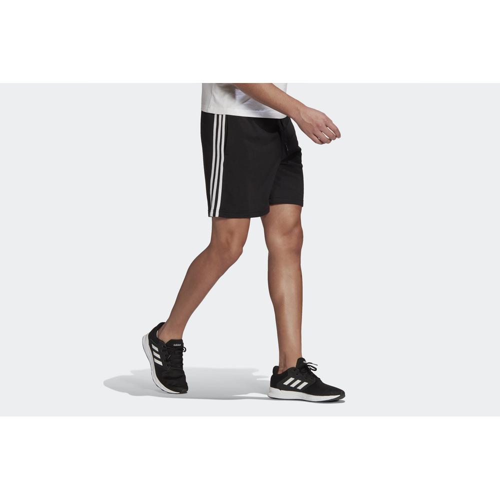 Spodenki adidas Essentials French Terry 3-Stripes GK9597 - czarne