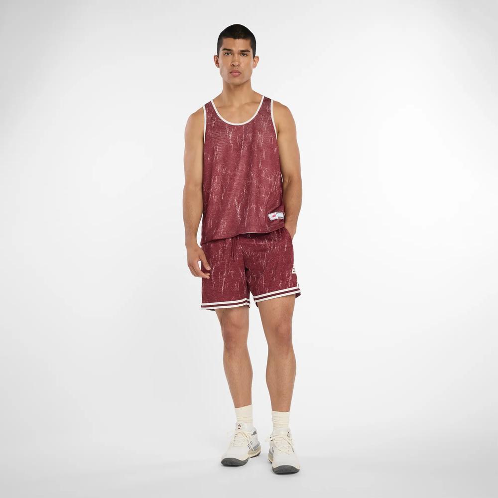 Koszulka męska New Balance MT53609MHB - bordowa