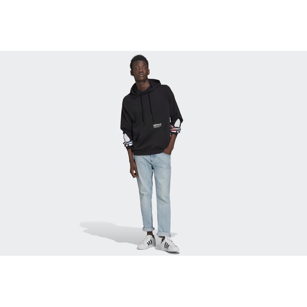 adidas Adicolor Tricolor Trefoil Hoodie > GN3570