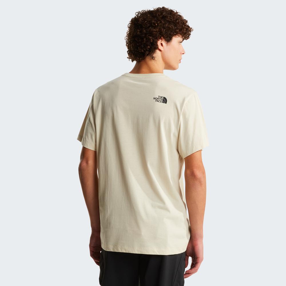 Koszulka męska The North Face Evolution Box Half Dome 0A8G9CDOM1 - beżowa