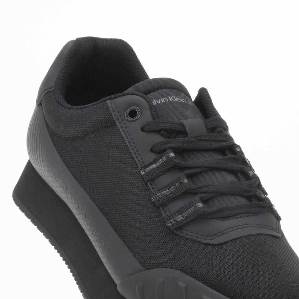 Buty Calvin Klein Jeans Retro Runner Laceup YM0YM00712-BEH - czarne