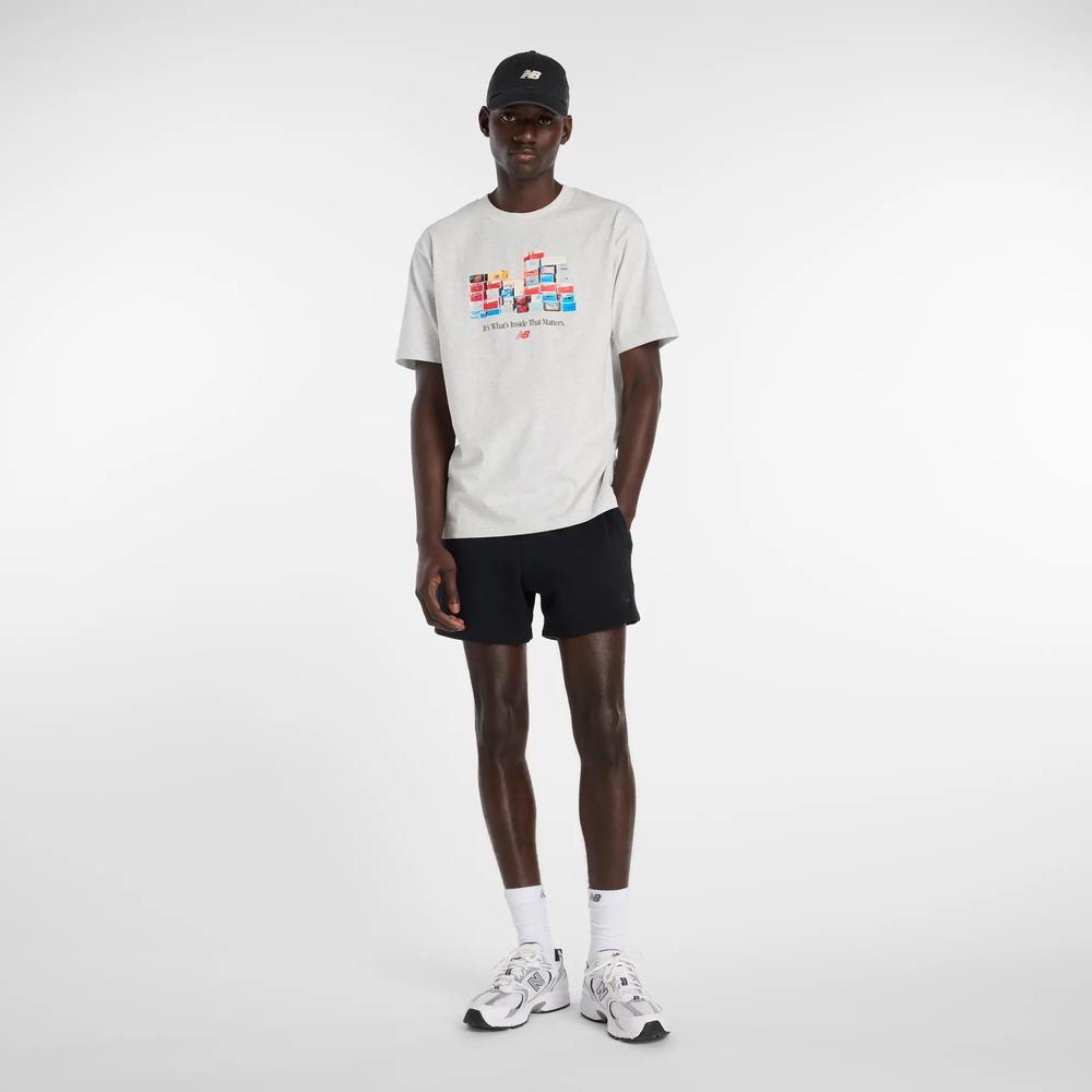 Koszulka męska New Balance MT61H0DXAHH - szara