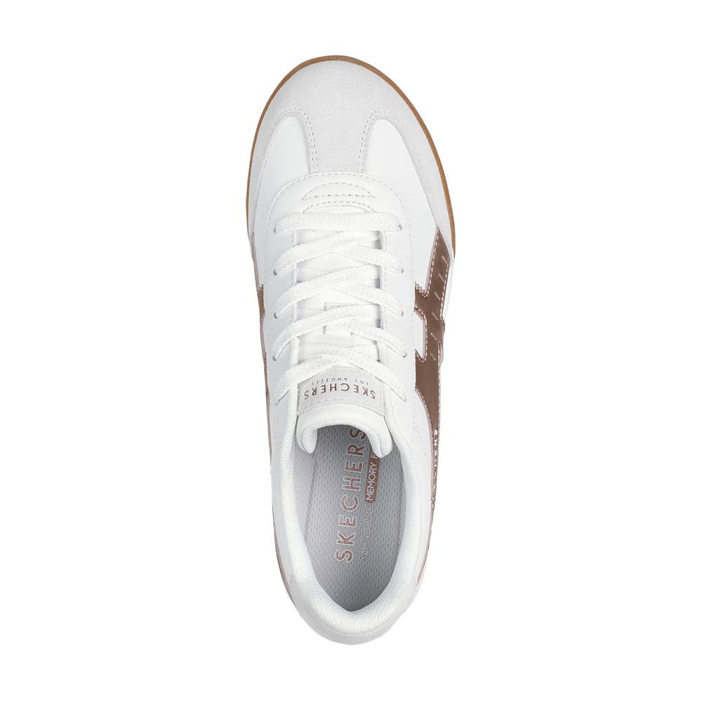 Buty damskie Skechers Zinger Metallic Roads 177500WTRG - białe