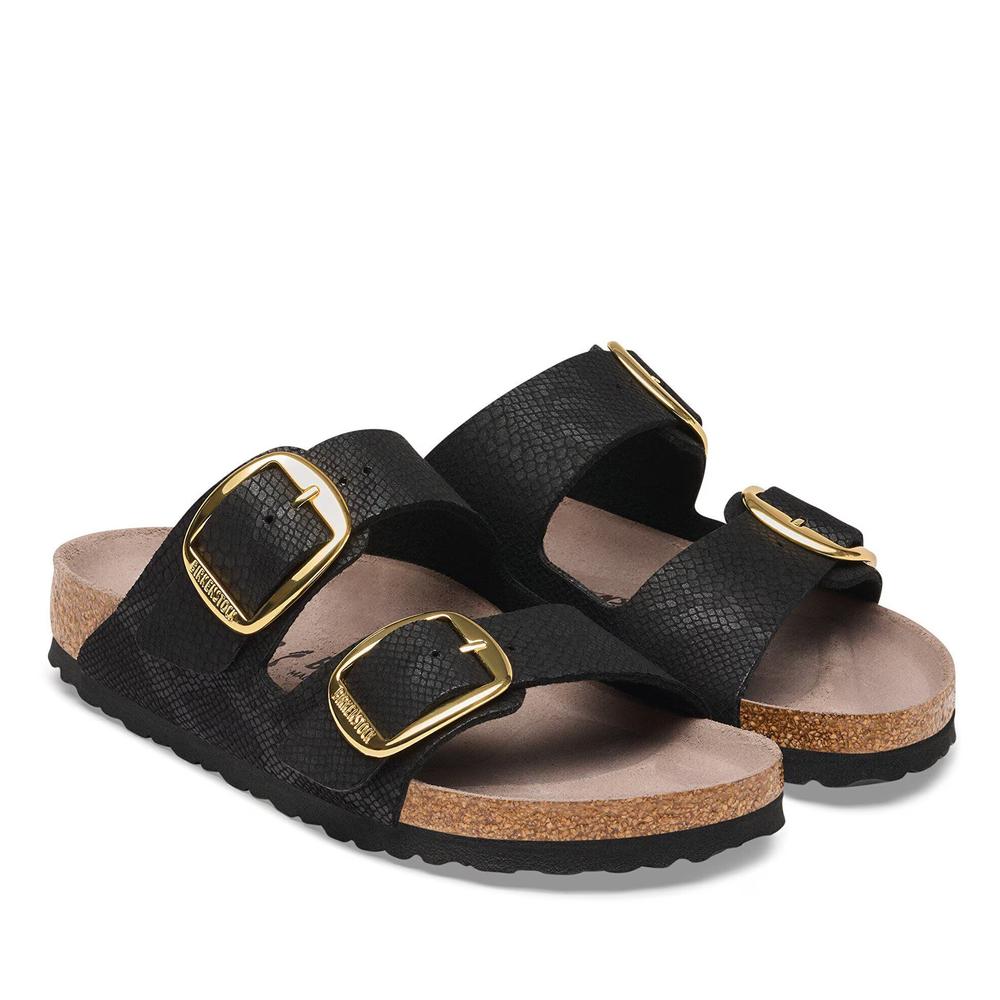 Klapki damskie Birkenstock Arizona Big Buckle 1032881 - czarne