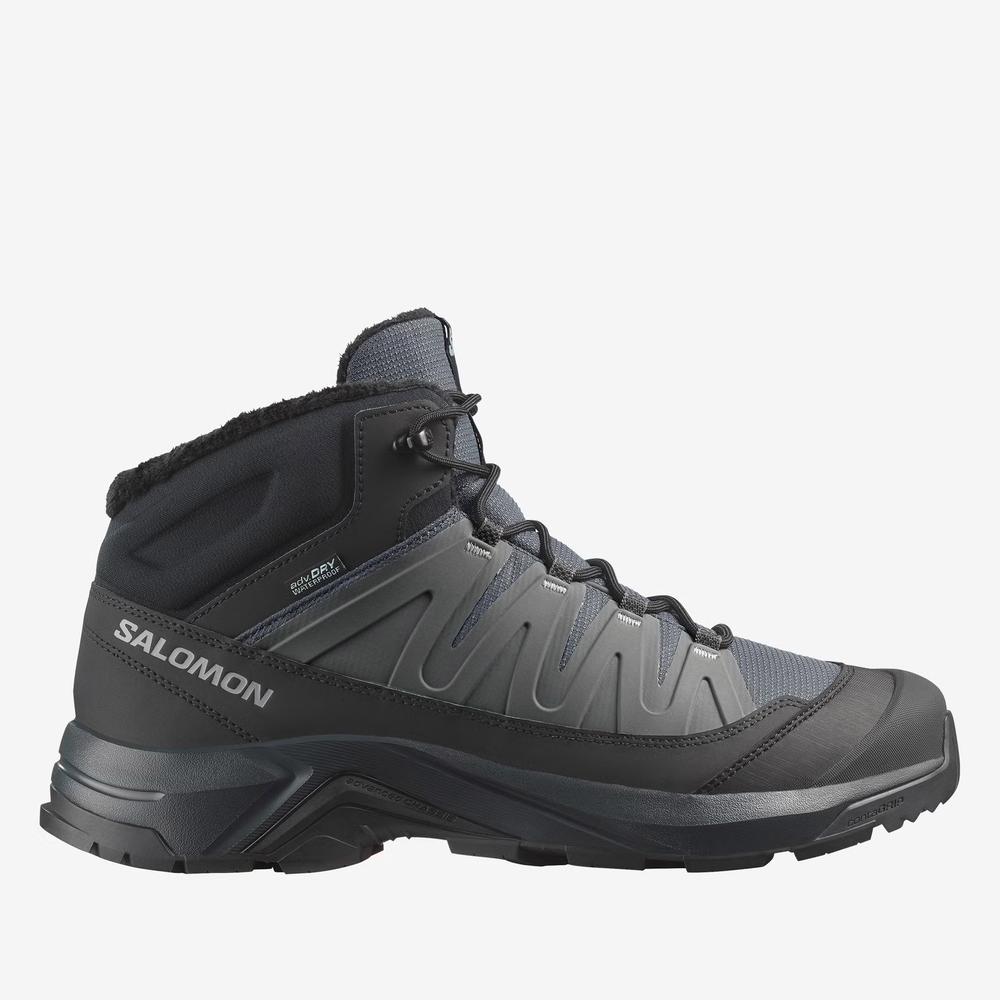 Buty męskie Salomon X-Adventure Coldrush Waterproof L47856000 - czarne