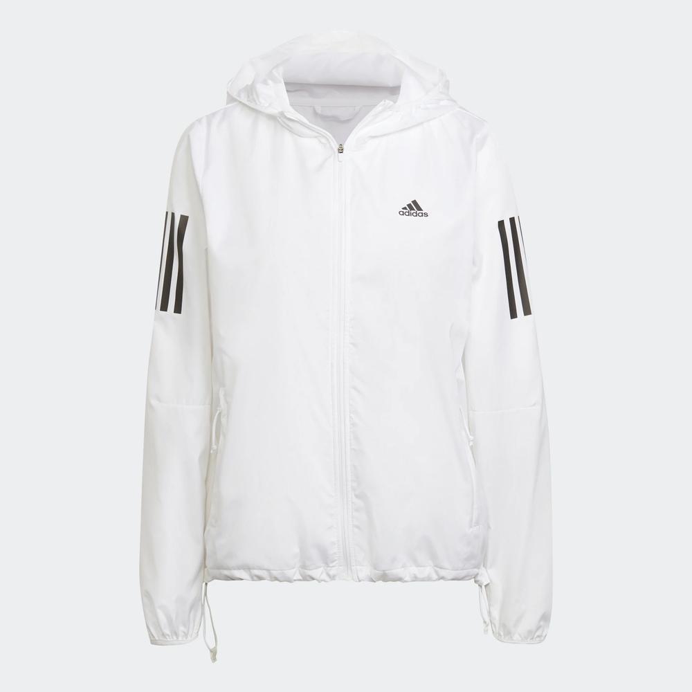 Kurtka adidas Own The Run Hooded Windbreaker HB9369 - biała