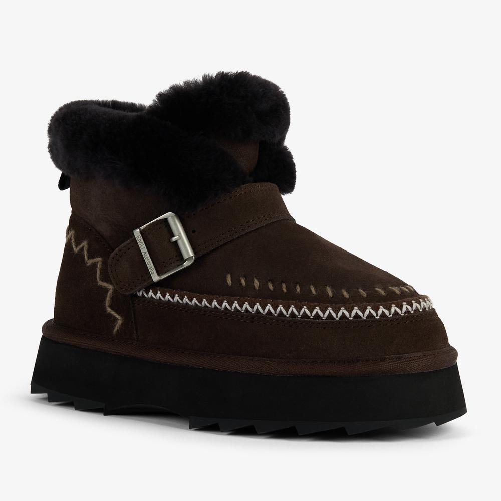Buty damskie Emu Australia Sunnie W13333CHOC - brązowe