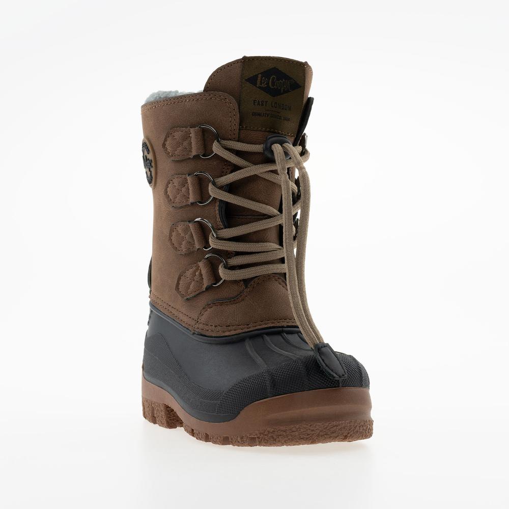 Buty dziecięce  Lee Cooper LCJ-24-44-2842K - brązowe
