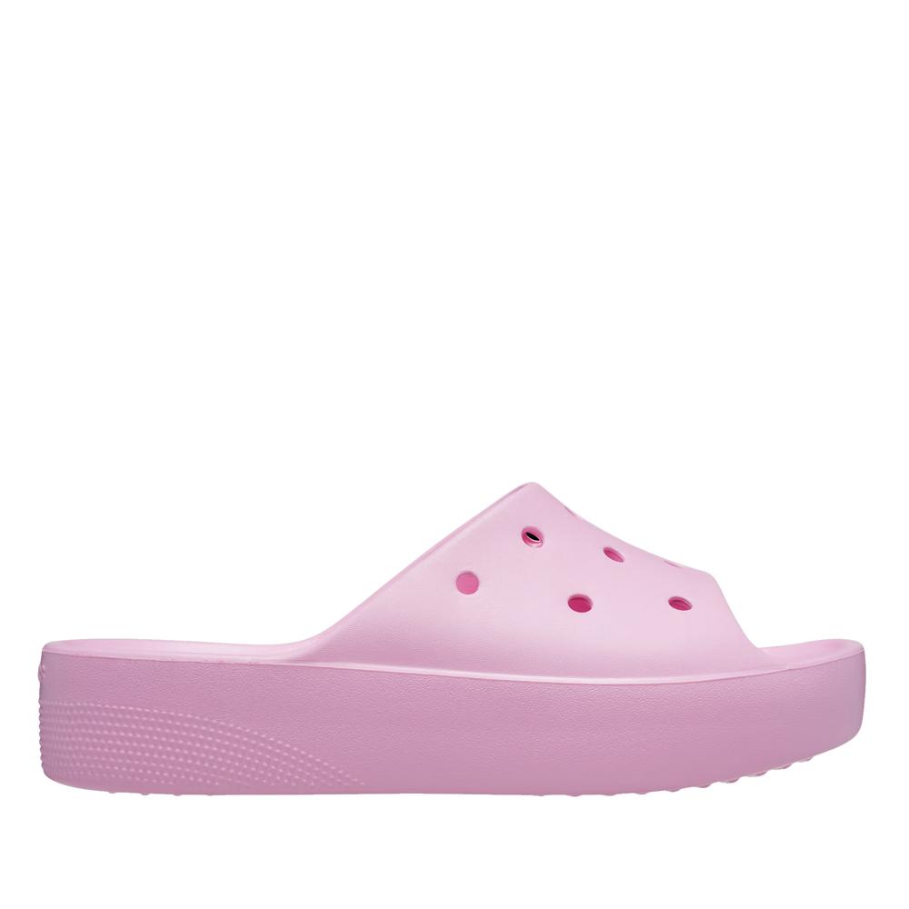 Klapki Crocs Classic Platform Slide 208180-6S0 - różowe