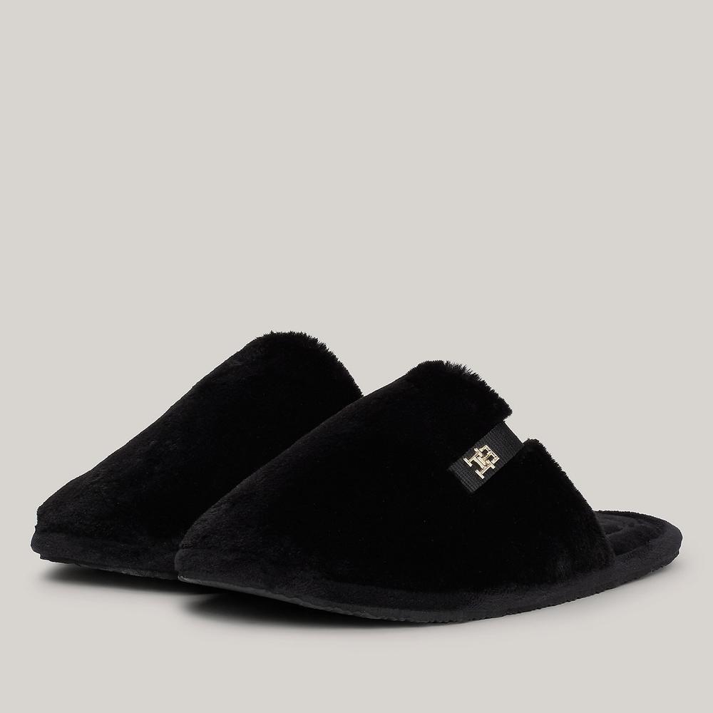 Klapki Tommy Hilfiger Comfort Home Slipper FW0FW08138-BDS - czarne