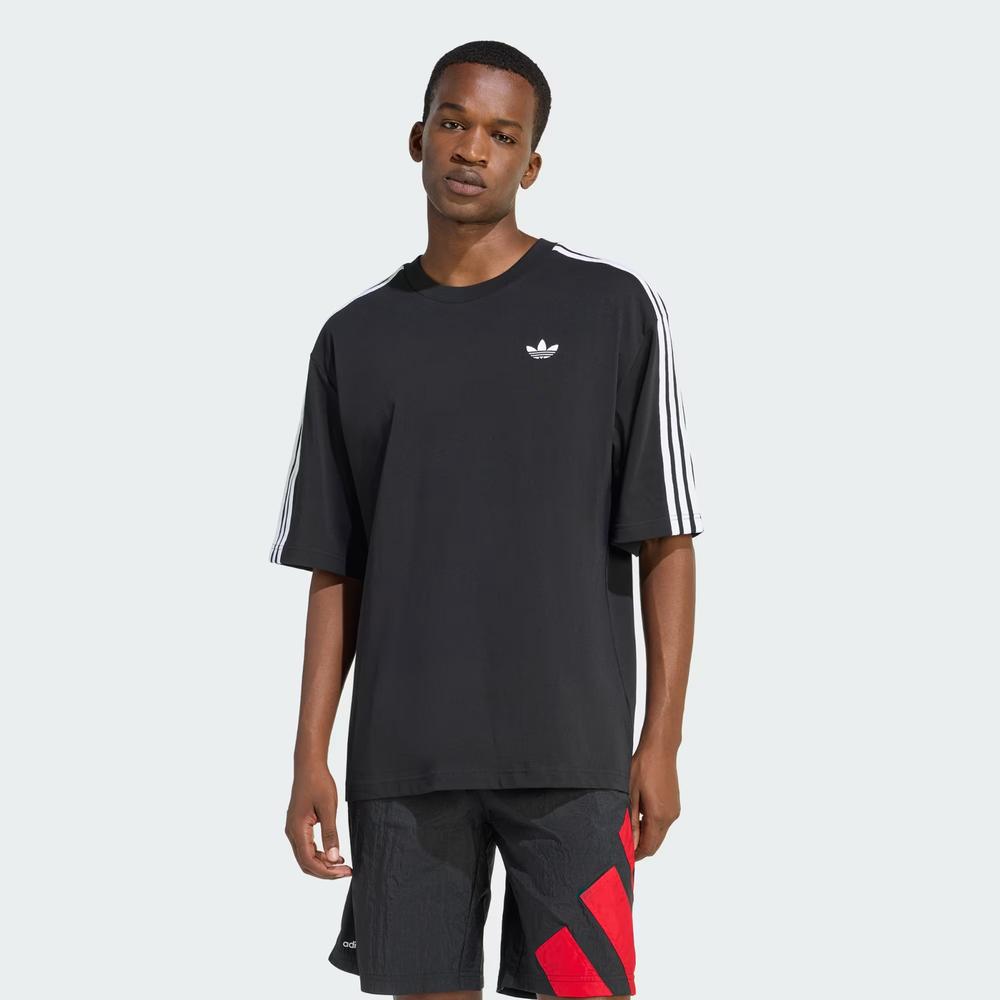 Koszulka męska adidas Originals Adicolor 3-Stripes Oversize KD4095 - czarna