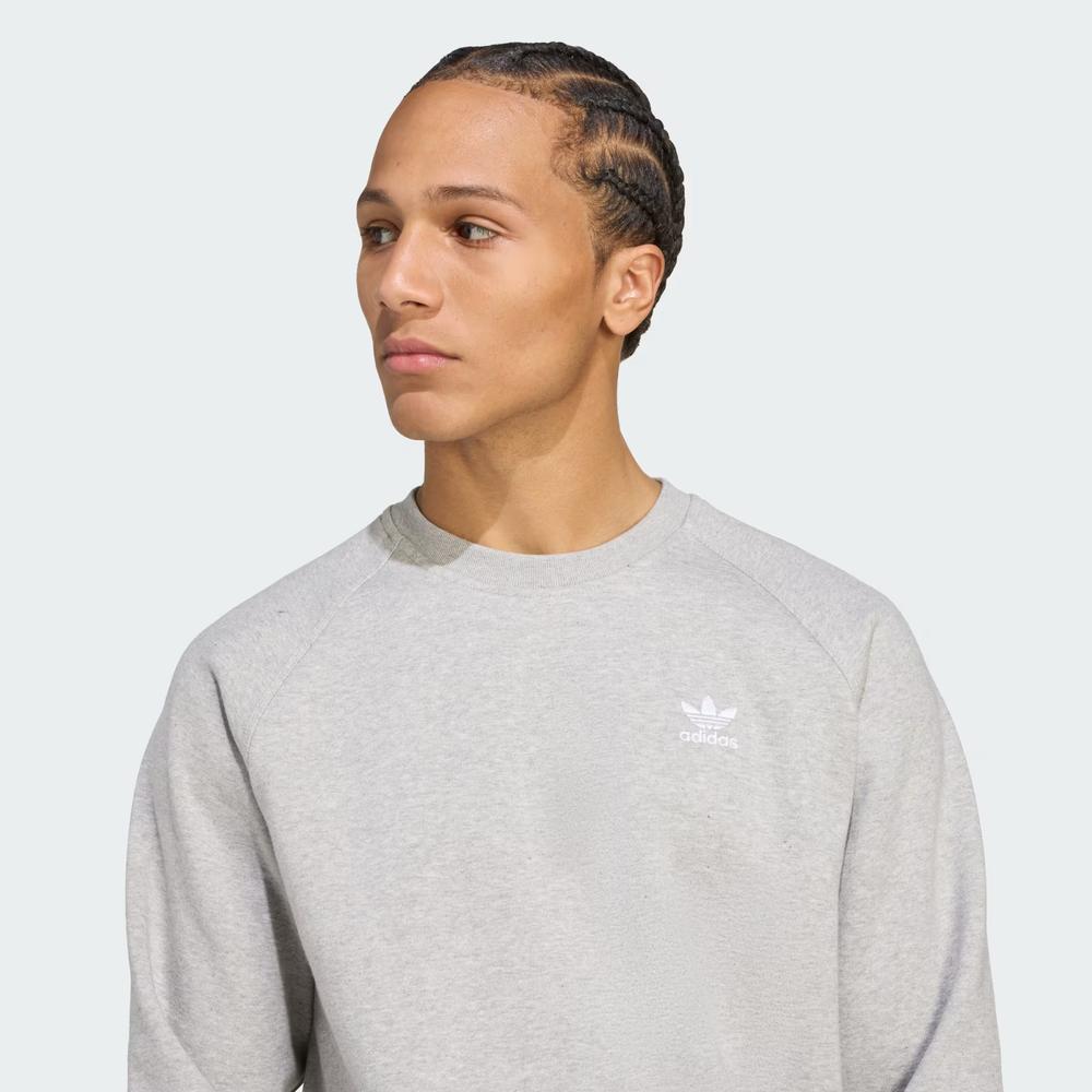 Bluza męska adidas Originals Trefoil Essentials Crew JY6140 - szara