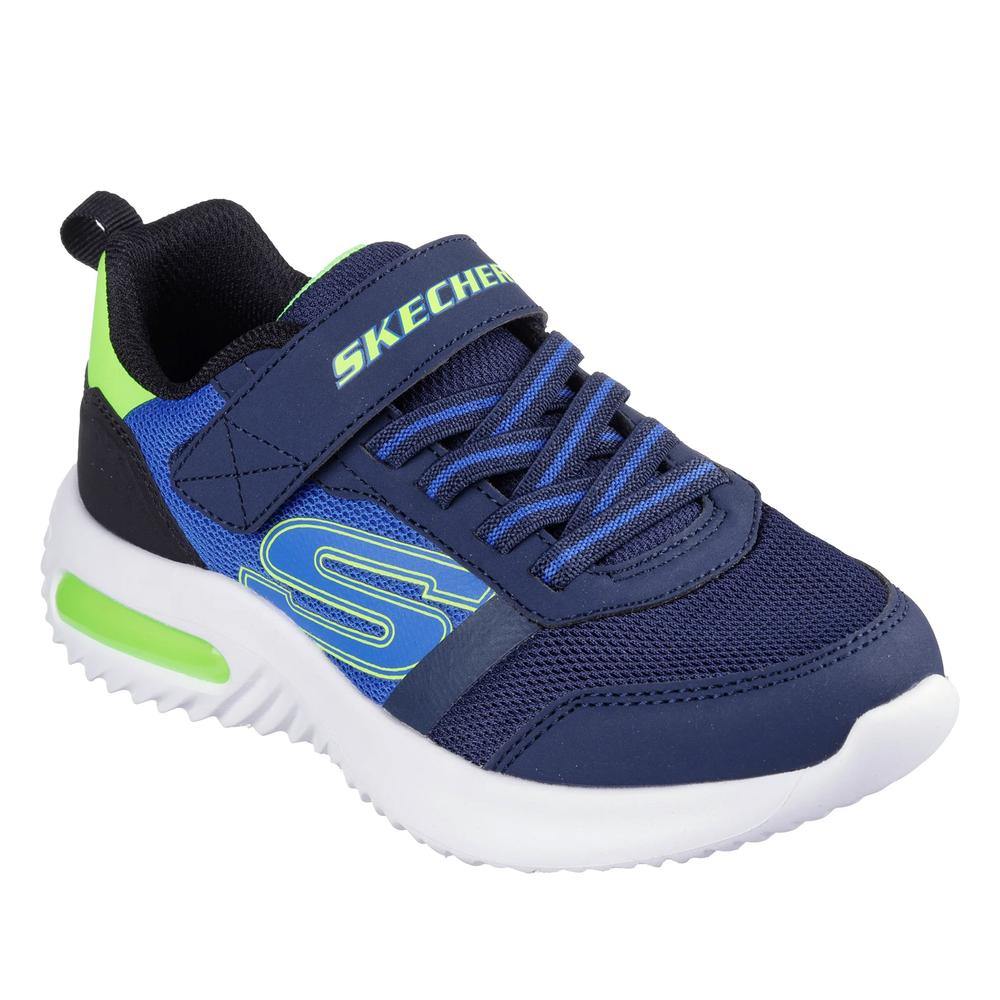 Buty dziecięce Skechers Bounder Tech Ultravoid 403723LNVLM - granatowe