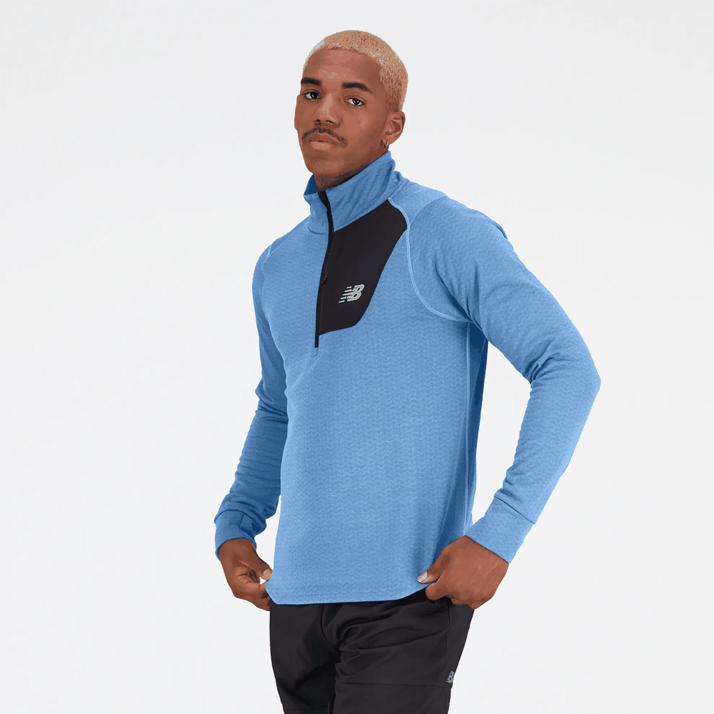 Bluza New Balance MT23252HBT - niebieska