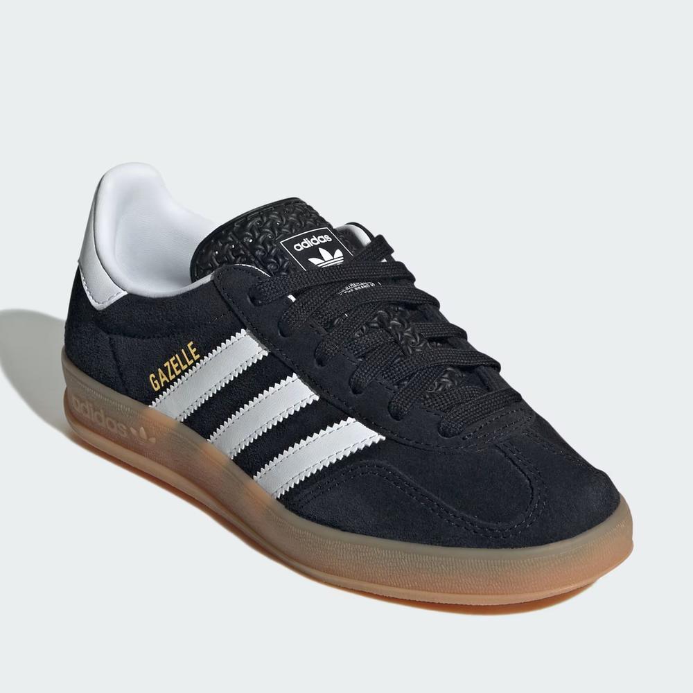 Buty młodzieżowe adidas Originals Gazelle Indoor JQ8701 - czarne