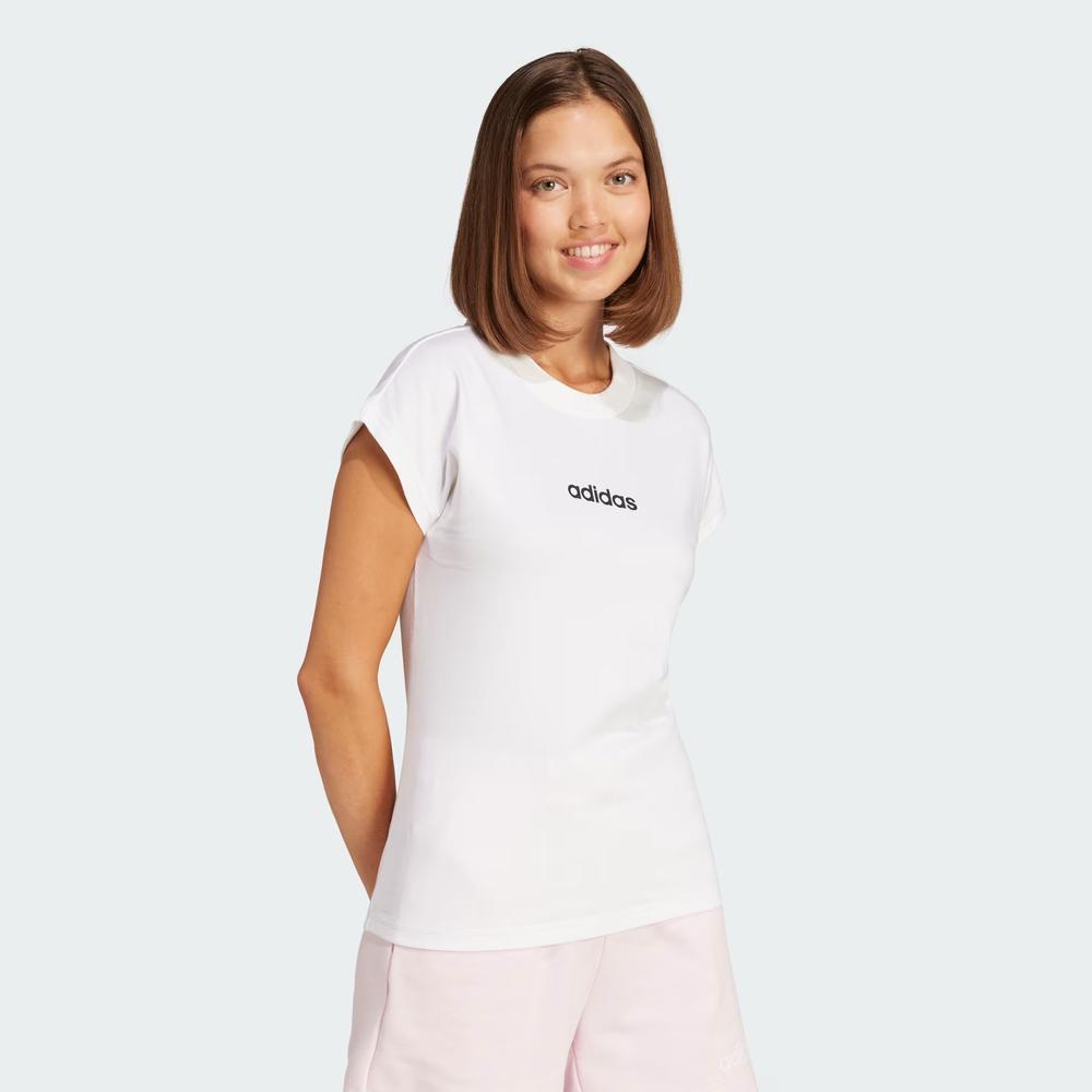 Koszulka damska adidas Sportswear Linear JC8239 - biała