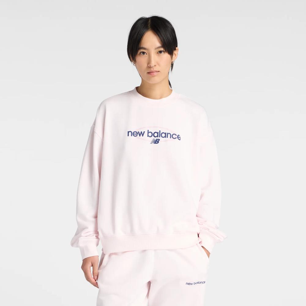 Bluza damska New Balance WT61S0S9AAA - różowa