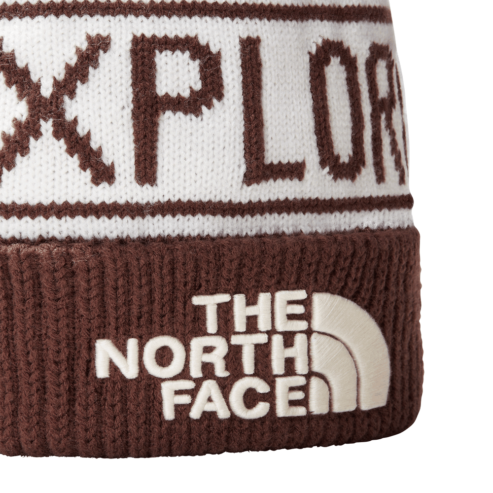 Czapka The North Face Retro Pom Beanie 0A3FMPONH1 - brązowa