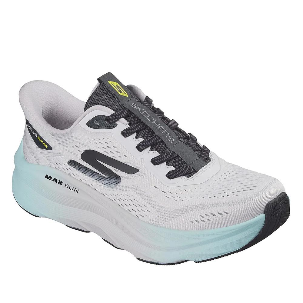 Buty męskie Skechers Slip-ins: Max Run 221000GYCC - białe