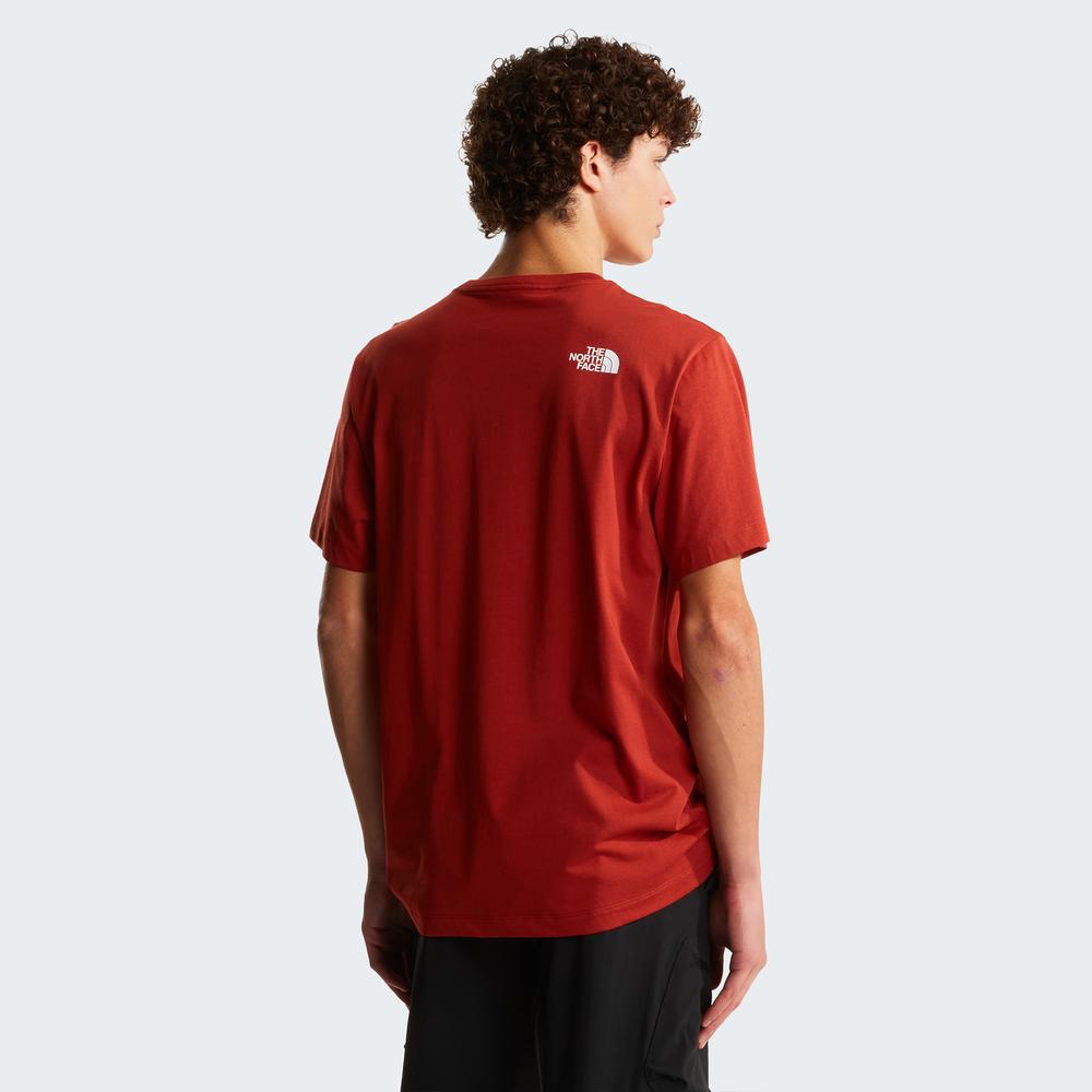 Koszulka męska The North Face Evolution Half Dome 0A8B6JG6I1 - czerwona