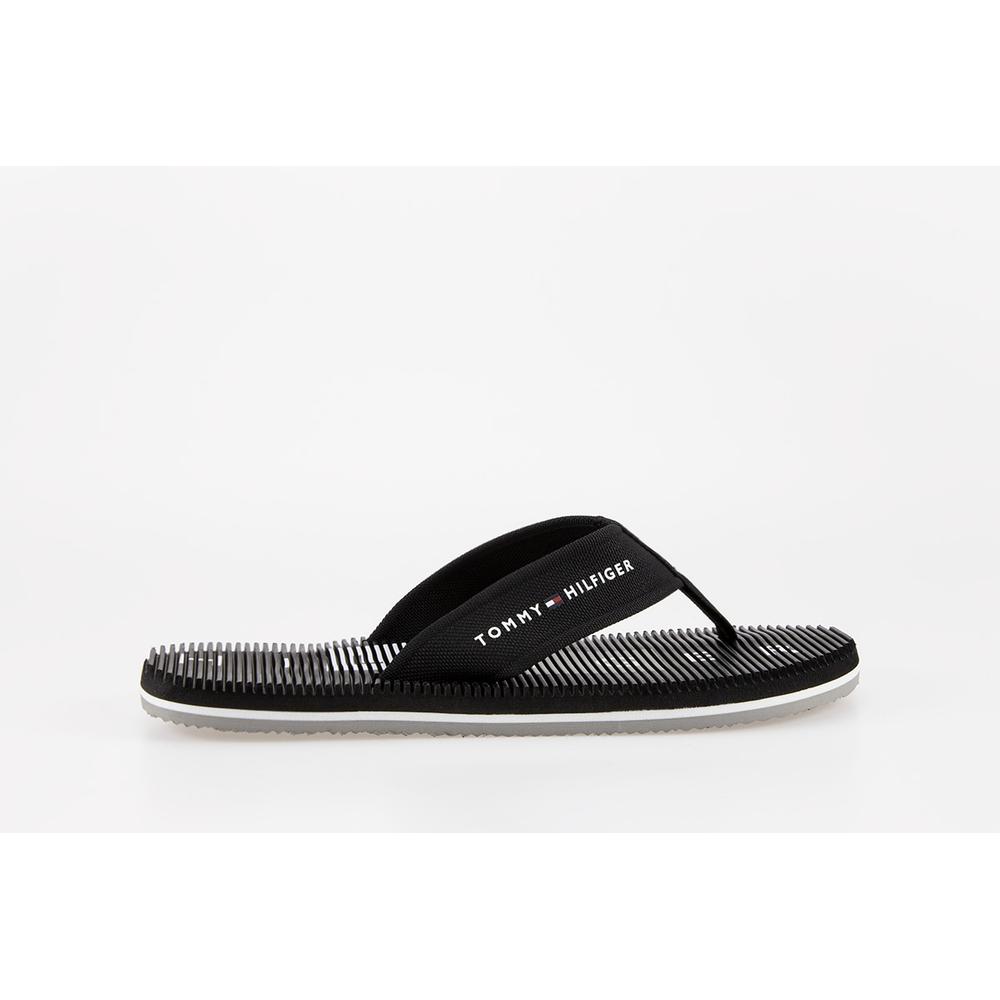 Japonki Tommy Hilfiger Massage Footbed Beach Sandal FM0FM03979-BDS - czarne