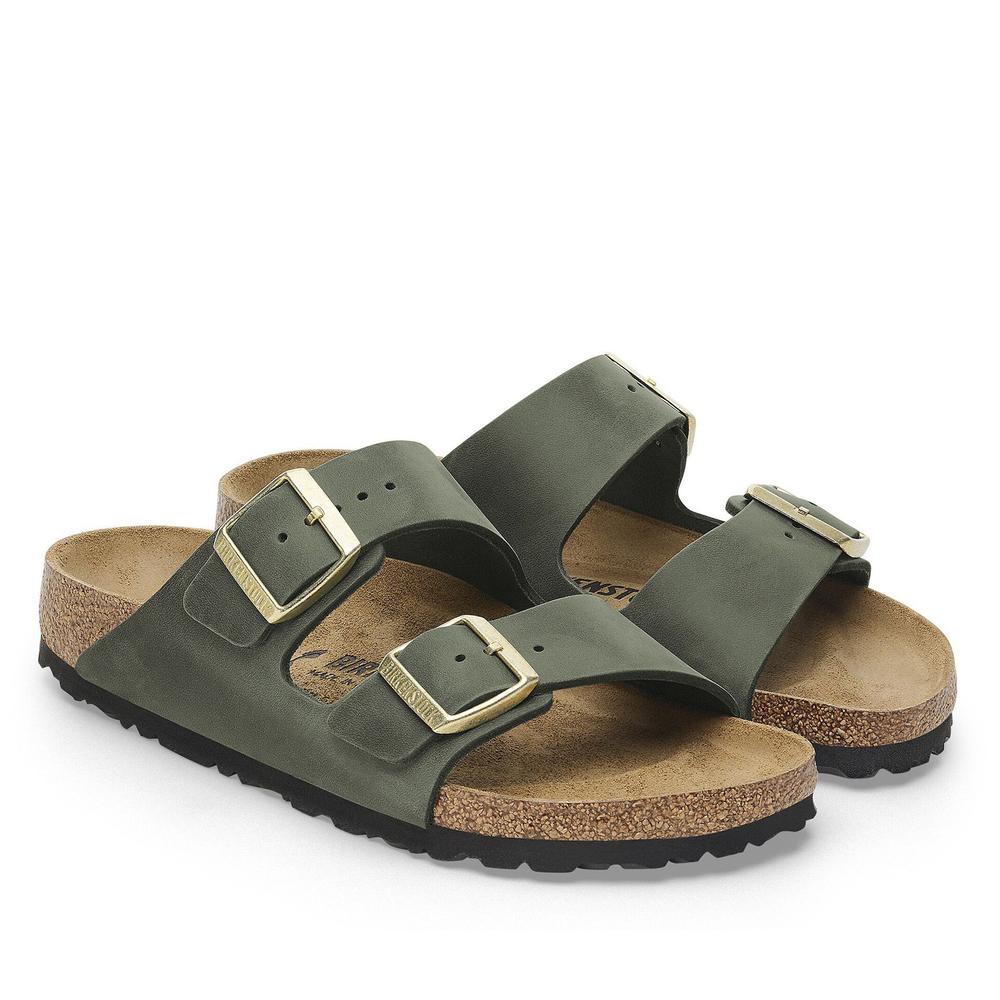 Klapki damskie Birkenstock Arizona 1027948 - zielone