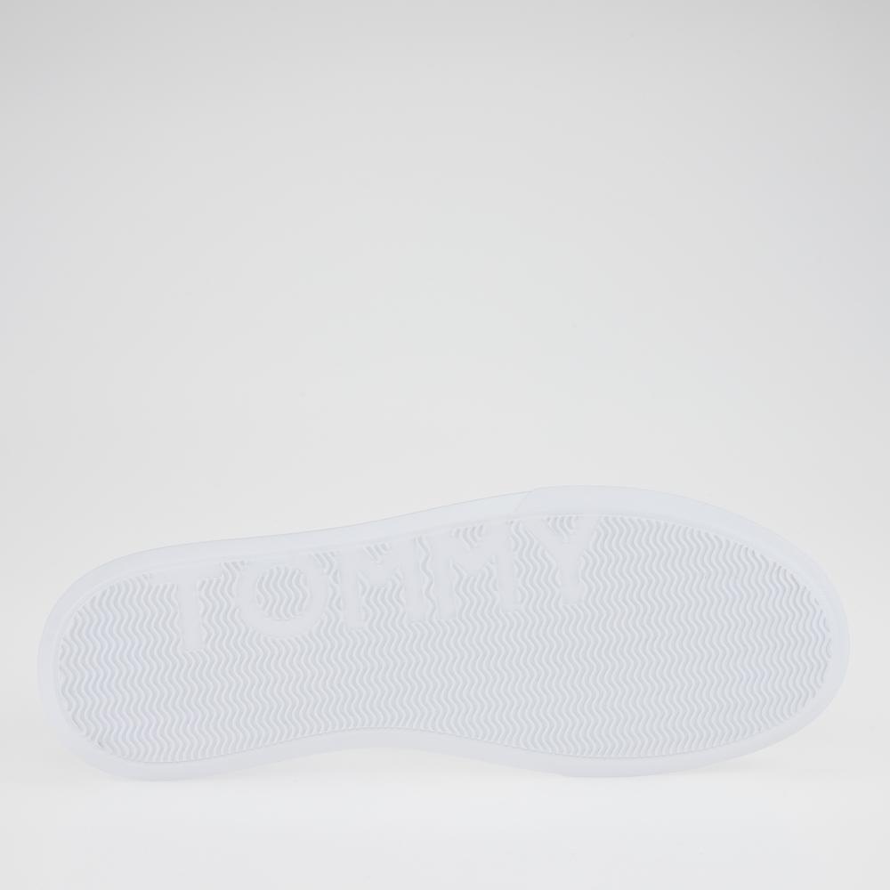 Buty Tommy Hilfiger Corporate Leather Cup Stripes FM0FM04732-YBS - białe