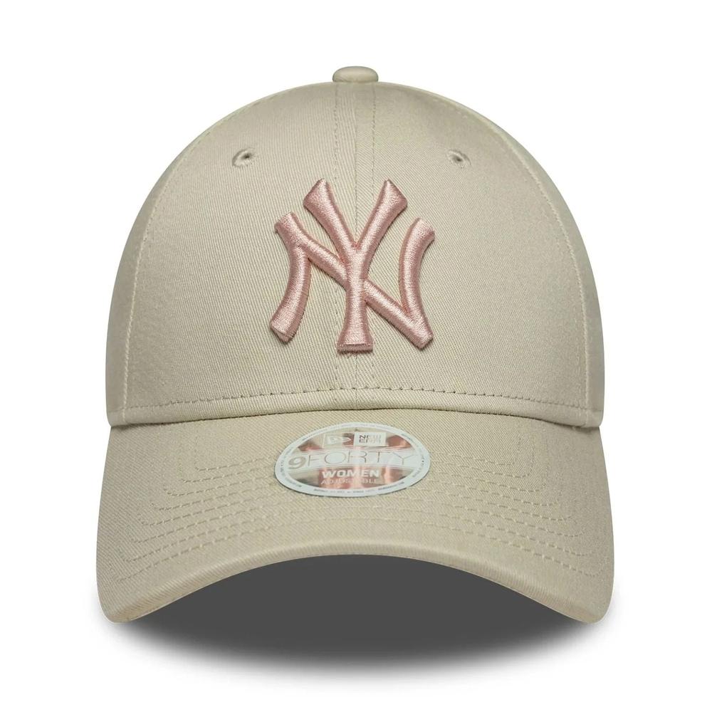 Czapka damska New Era New York Yankees MLB 9FORTY 60771733 - beżowa