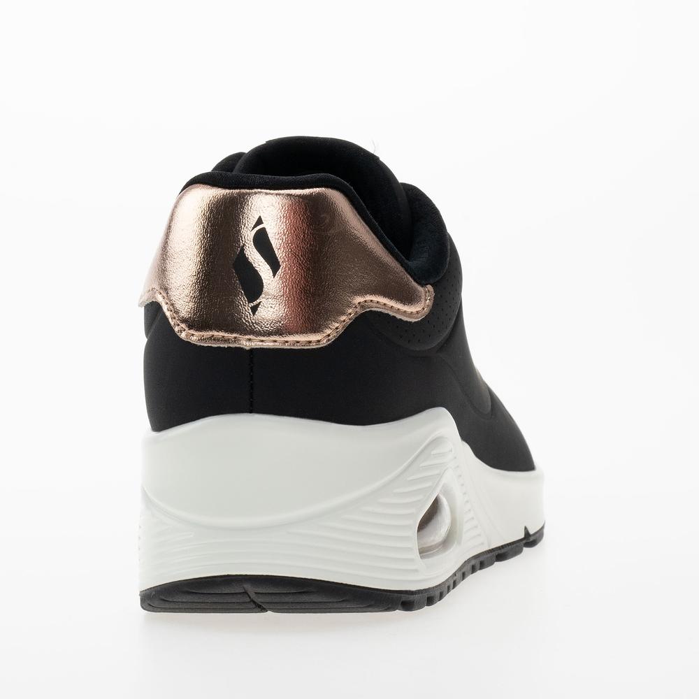 Buty damskie Skechers Uno Shimmer Away 155196BLK - czarne