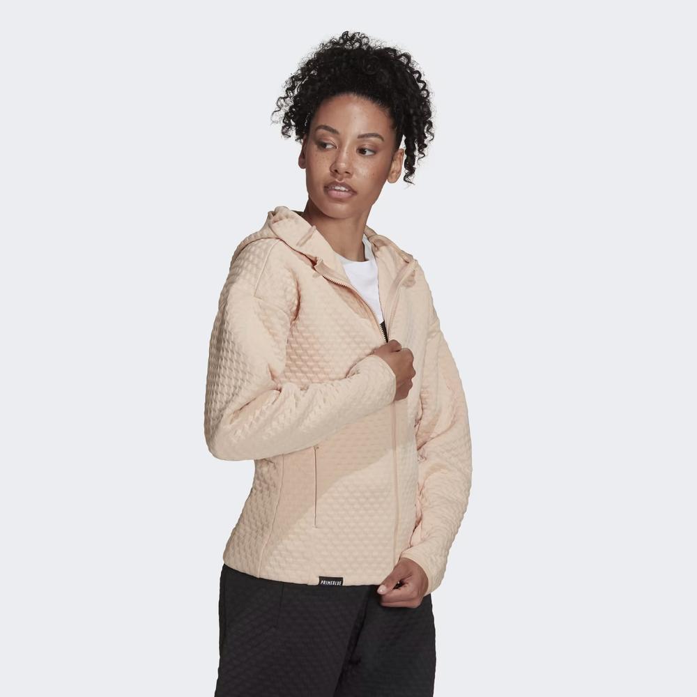 Bluza adidas Z.N.E. Sportswear Full-Zip Hoodie H42063 - różowa