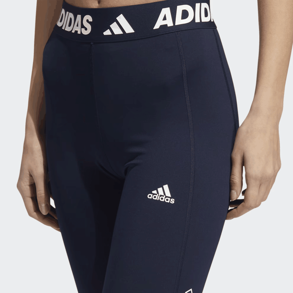 Legginsy adidas Techfit Logo Graphic Long HD1987 - granatowe