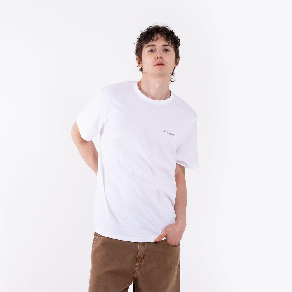 Koszulka męska Columbia CSC Basic 2154991100 - biała