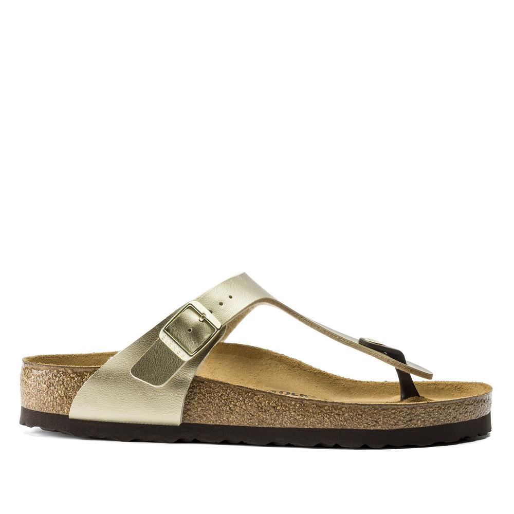 Japonki damskie Birkenstock Gizeh 1016108 - złote